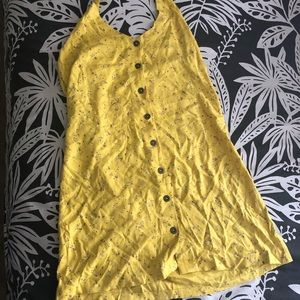 RVCA Yellow Floral One Strap Dress